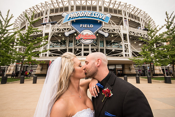 Lindsey & David's Thin Blue Line Real Wedding, police themed wedding, cleveland ohio wedding as seen on TodaysBride.com