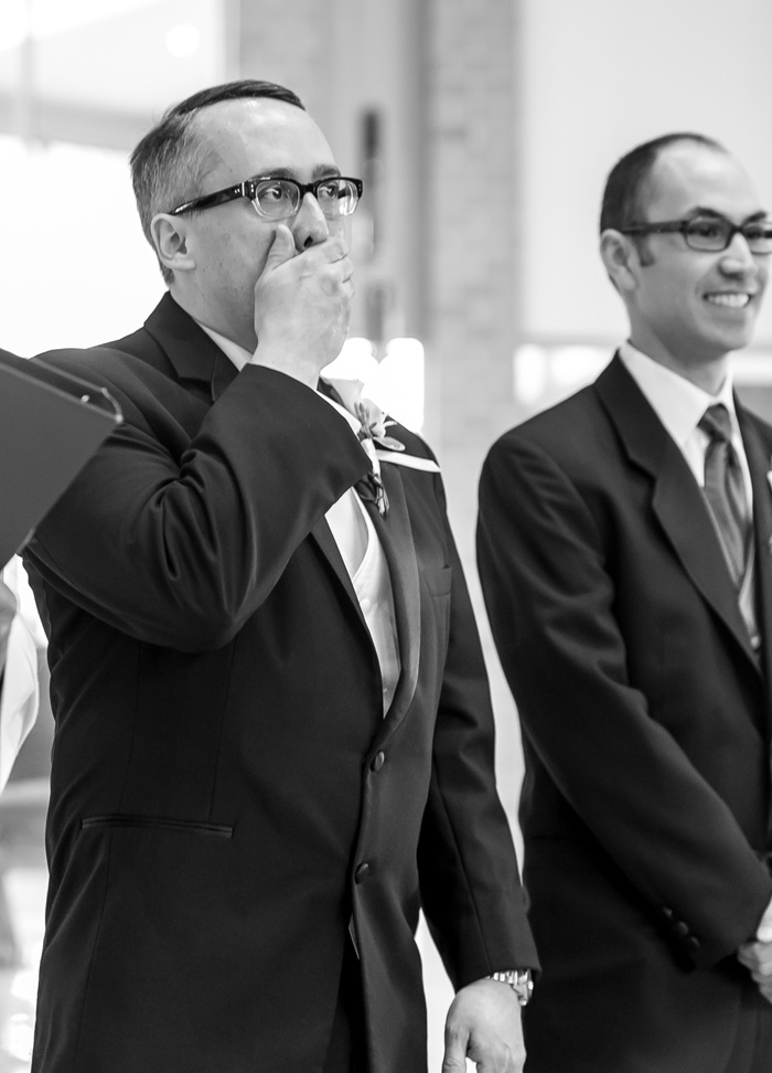 Groom seeing his bride | LMAC Photography | As seen on TodaysBride.com