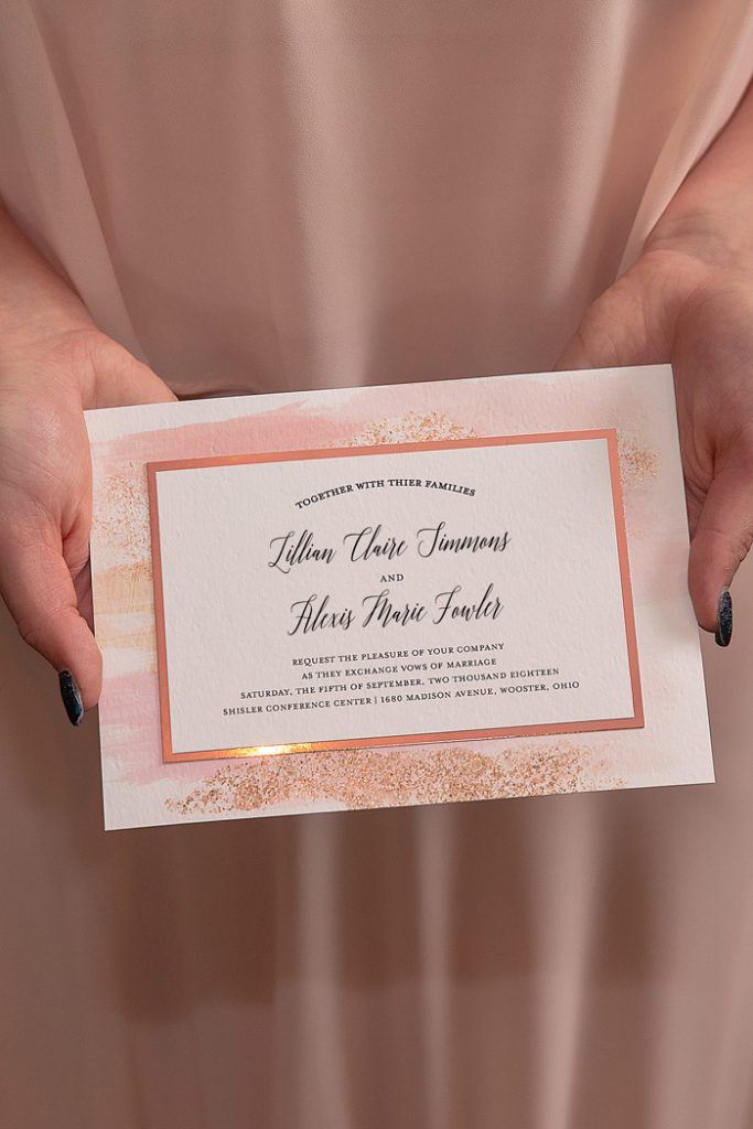 Example Of Lesbian Wedding Invitation Telegraph