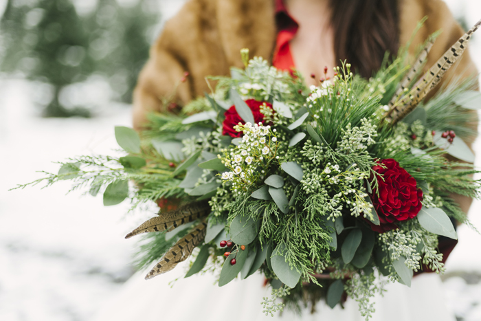 Christmas Wedding | Alicia King Photography | As seen on TodaysBride.com