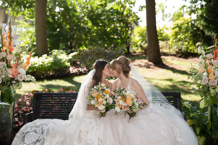 Peach Wedding |  OH Snap! Photography | As seen on TodaysBride.com