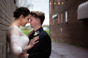 Allie & DJ Love at the Theater Real Wedding