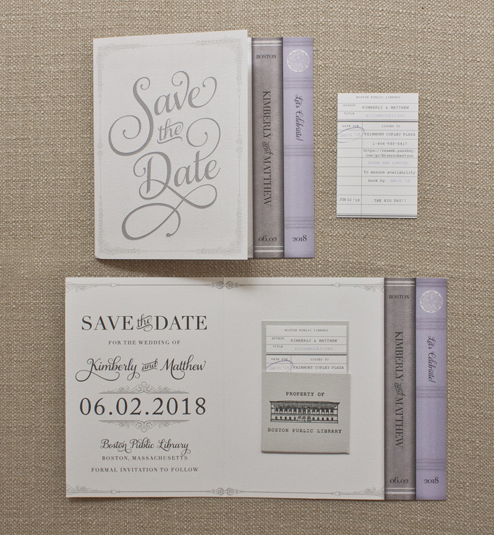 Book Invitation | Brittney Nichole Designs | As seen on TodaysBride.com