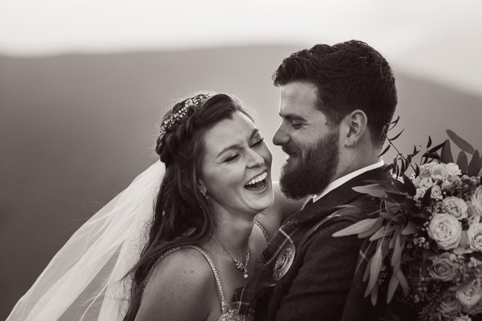 Bride and groom laughing | John Patrick Images | As seen on TodaysBride.com