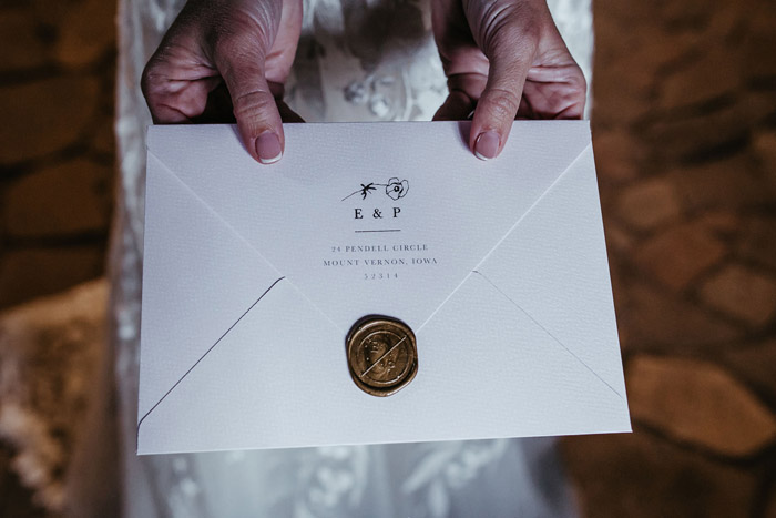 Invitation | Fred Bolge Lux Wedding | As seen on TodaysBride.com