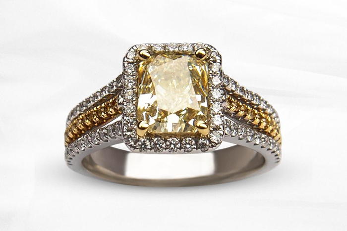 Yellow Engagement Ring | ALTR Created Diamonds | As seen on TodaysBride.com