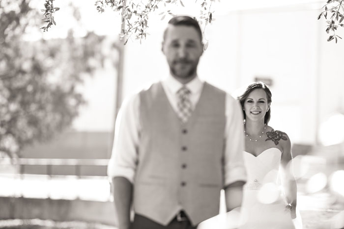 Bride and Groom First Look | Jodi Hutton Photography | As seen on TodaysBride.com