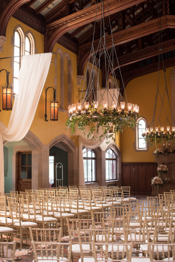 Glenmoor Country Club set up for a wedding | Sabrina Hall Photography | As seen on TodaysBride.com