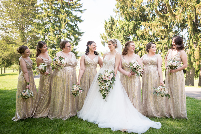 Bride and Bridesmaids | Sabrina Hall Photography | As seen on TodaysBride.com