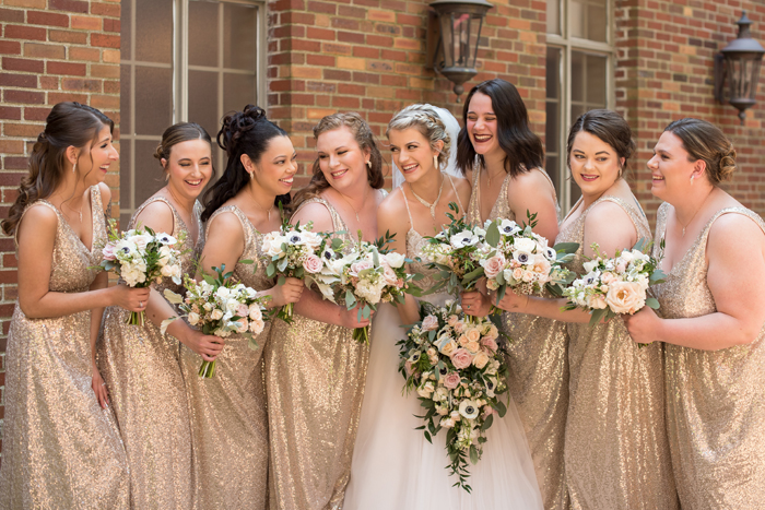 Bride and Bridesmaids | Sabrina Hall Photography | As seen on TodaysBride.com