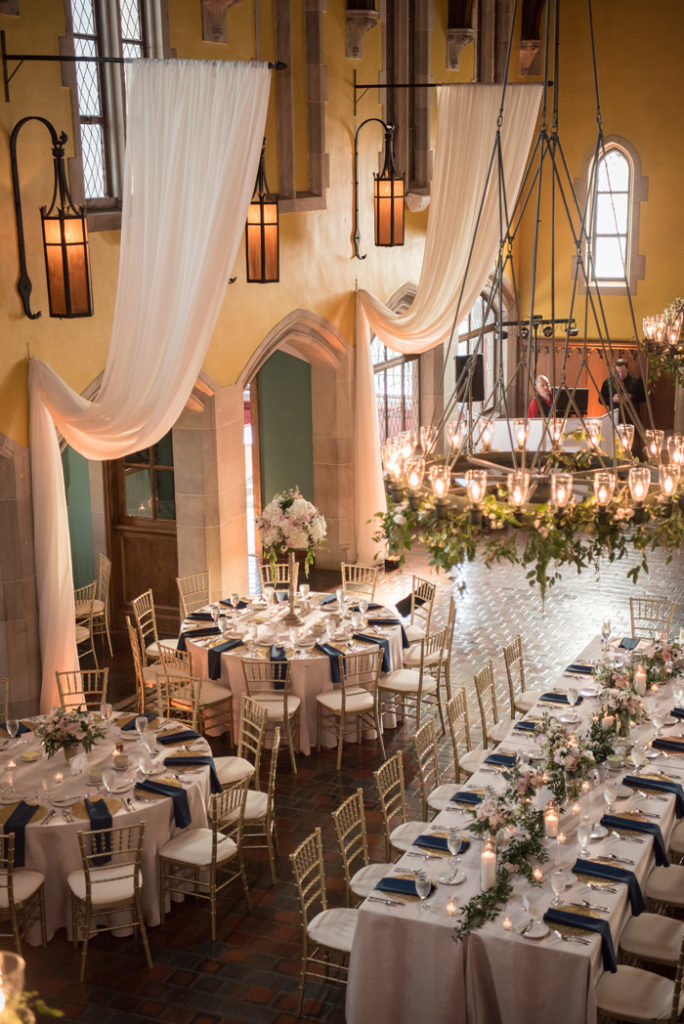 Glenmoor Country Club set up for a wedding | Sabrina Hall Photography | As seen on TodaysBride.com