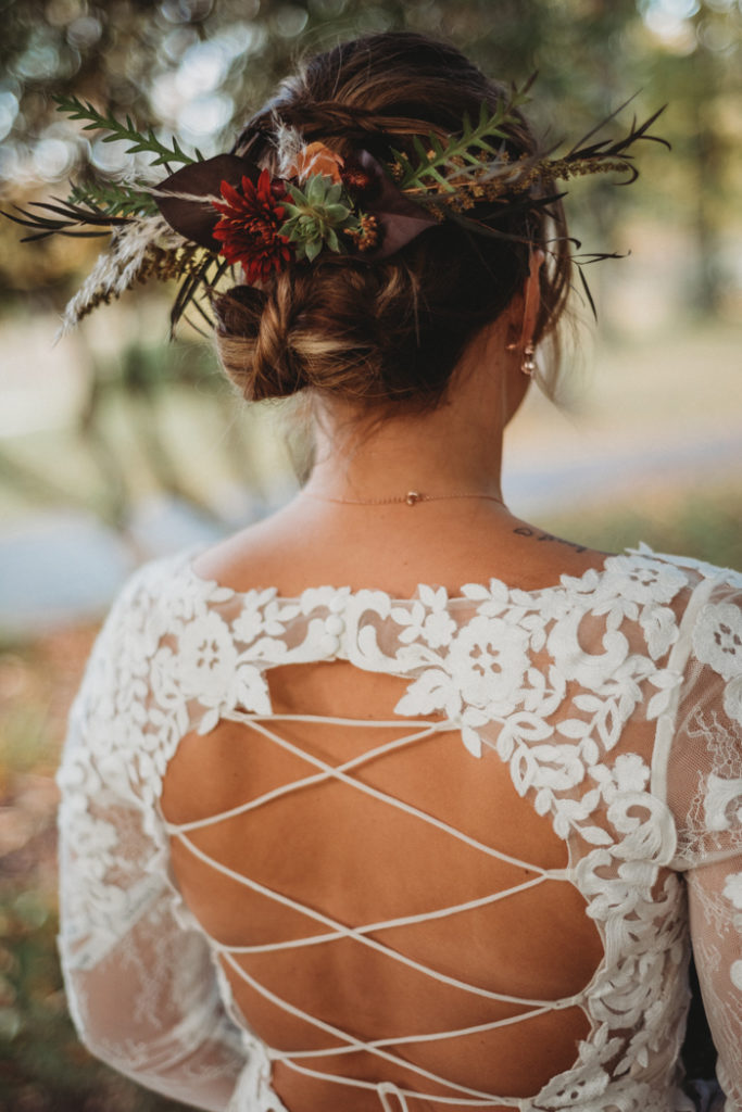 Wedding Dress Back | Nichole Coyle Photography | As seen on TodaysBride.com