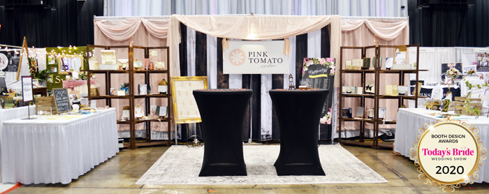 Booth Design | Pink Tomato | As seen on TodaysBride.com