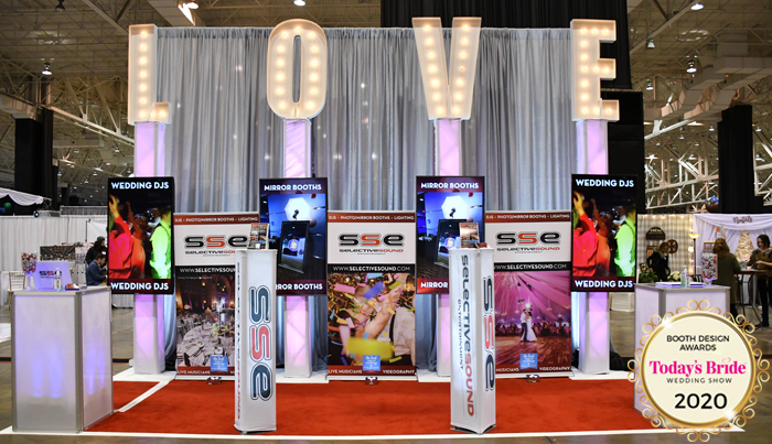 Booth Design | Selective Sound Entertainment | As seen on TodaysBride.com
