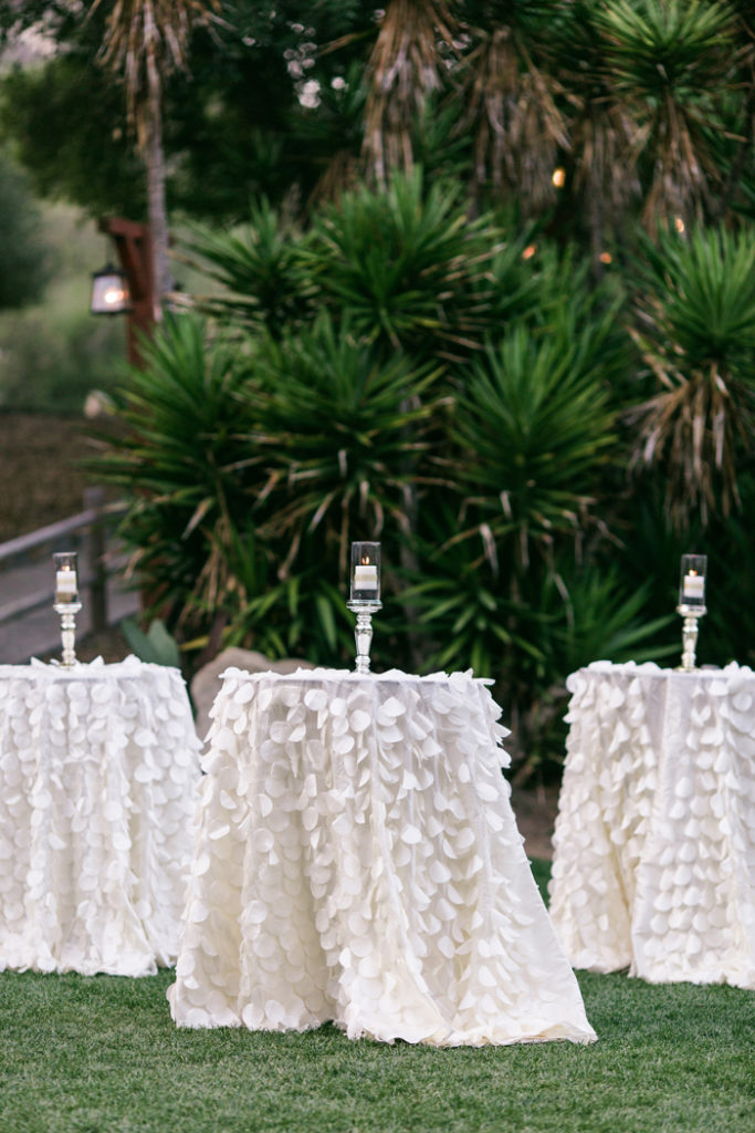 Cocktail Tables | We Heart Photography | As seen on TodaysBride.com