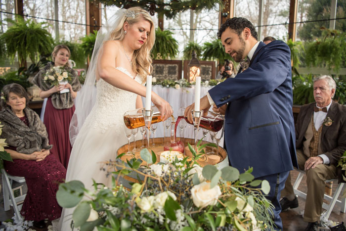 Wine Wedding Ceremony | Sabrina Hall Photography | As seen on TodaysBride.com