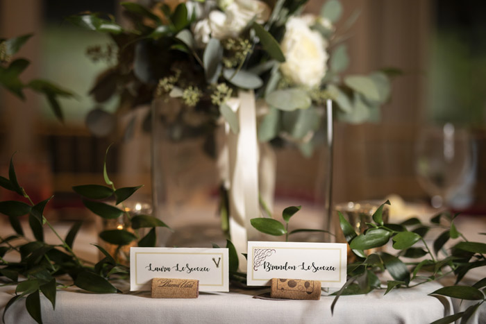 Cork Escort Cards | B Frohman Imaging + Design | As seen on TodaysBride.com