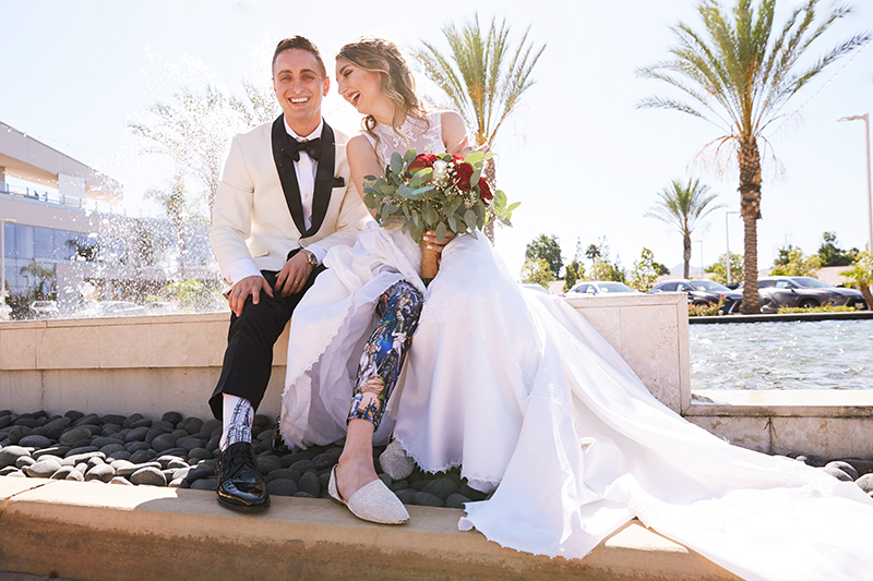 Bride and Groom Legwear - Star Wars | Stephany Perea | As seen on TodaysBride.com