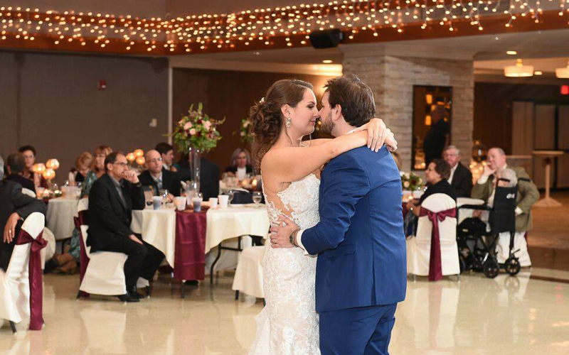 Couple dancing at St. Nicholas Banquet Center | as seen on TodaysBride.com