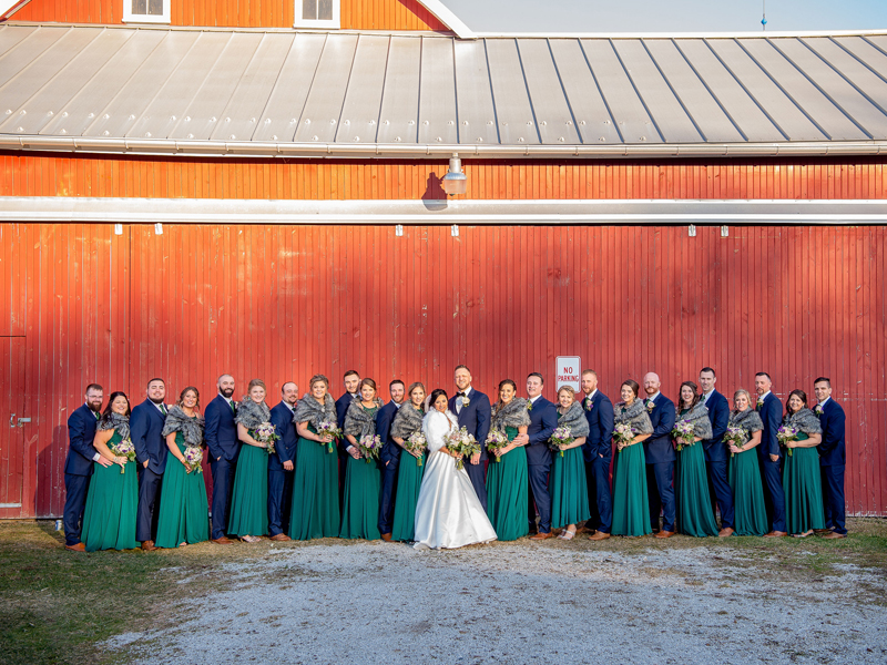 Romantic Winter Wedding Party | Klodt Photography | as seen on TodaysBride.com
