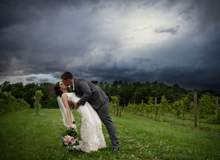 Dramatic Couples' Shot | Waters Edge Photography | as seen on TodaysBride.com