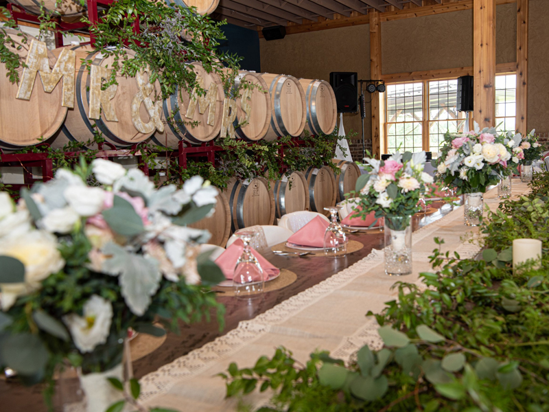 Ceremony Space in Winery | Waters Edge Photography | as seen on TodaysBride.com