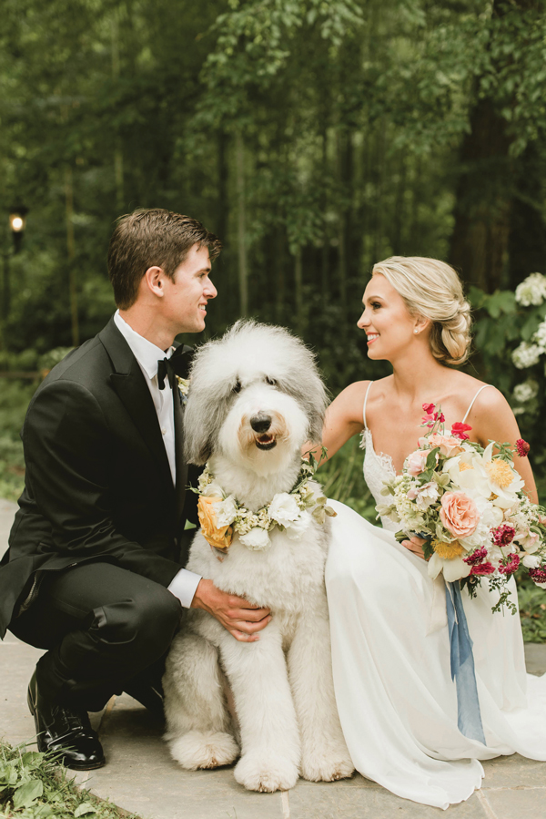 Shelby Rae Photographs | Bride and Groom with Dog | As seen on TodaysBride.com