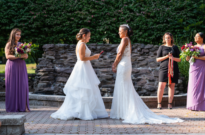 Melissa and Kim's wedding ceremony