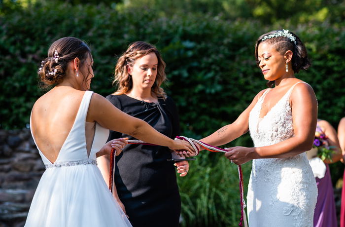 melissa and kim's unity ceremony