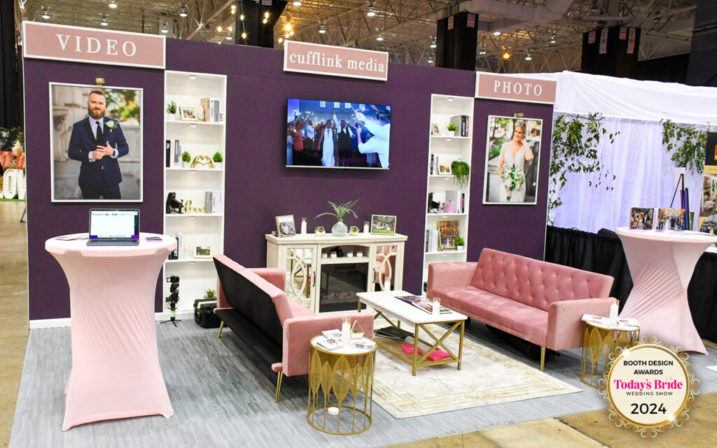 CuffLinkMedia2024 BestBooth - 15 Wedding Expo Booth Ideas That Attract More Couples CuffLinkMedia2024 BestBooth