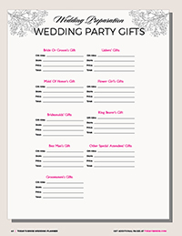 Wedding Party Gifts 1