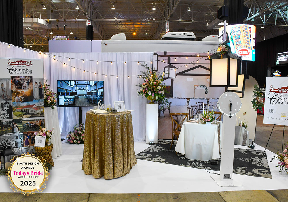 Today's Bride Wedding Show Exhibitor Columbia Ballroom wedding venue in Columbia Station, Ohio
