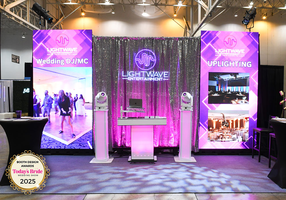 Today's Bride Wedding Show exhibitor Lightwave Entertainment wedding dj and uplighting Northeast Ohio