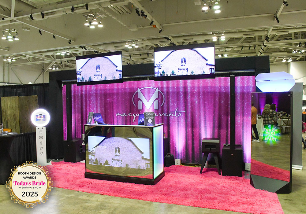 Today's Bride Wedding Show Exhibitor Marquee Events emcee, dj, photo booth wedding reception