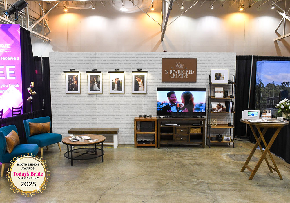 Today's Bride Wedding Show Exhibitor Shipwrecked Creative wedding photography Sandusky, Ohio Cleveland weddings