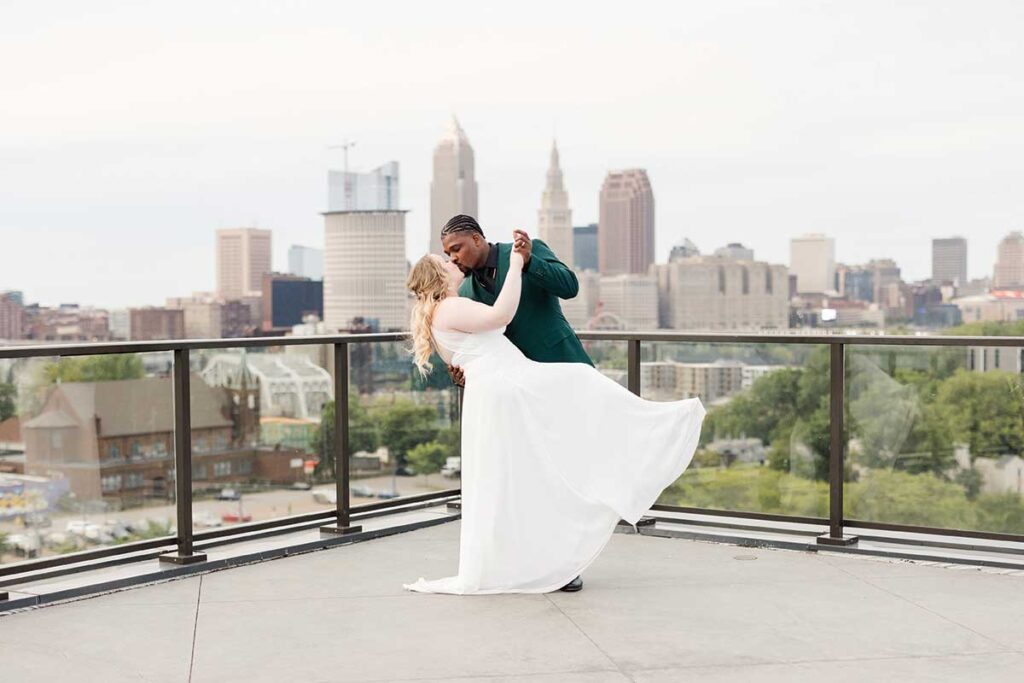 Hal & Val’s Floral Wedding in Downtown Cleveland