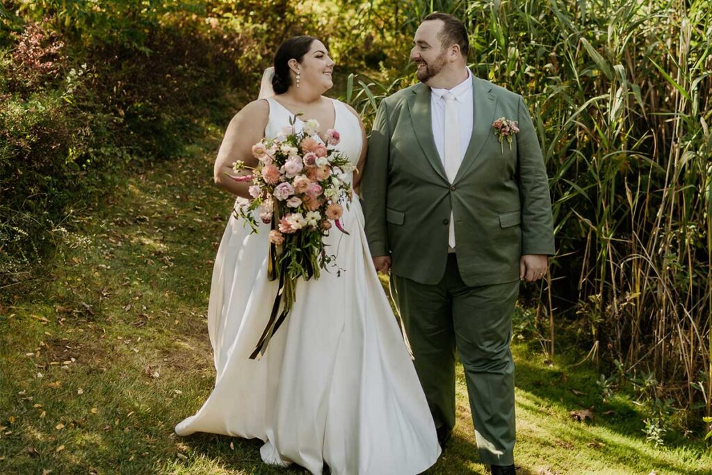 Maura and Paul’s Earth Toned Elegant Real Wedding