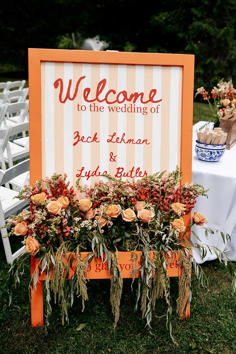wedding welcome sign