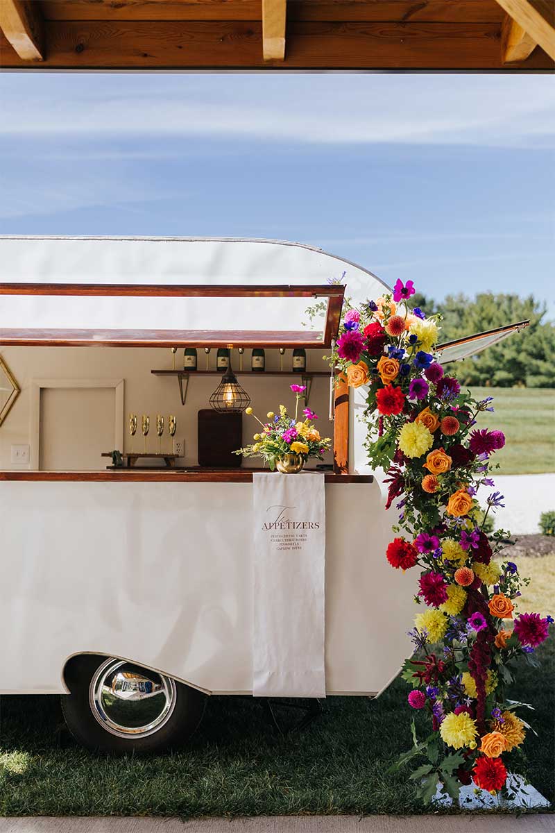 appetizer bar wedding