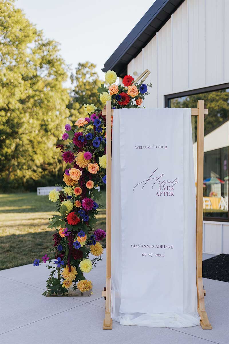Happily ever after sign wedding