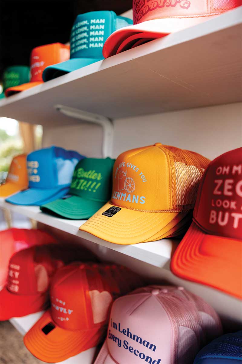 hats at wedding for people to take home