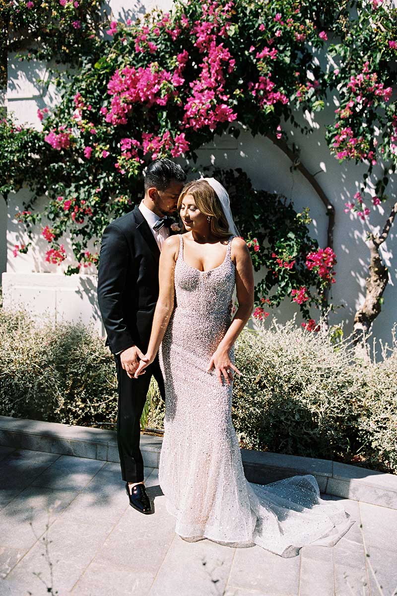 wedding portrait floral ideas