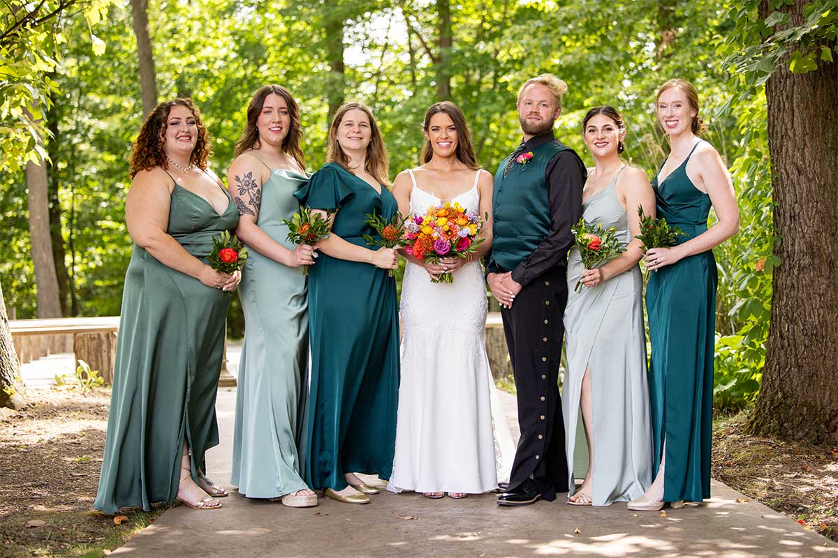 brunette bridal party 1
