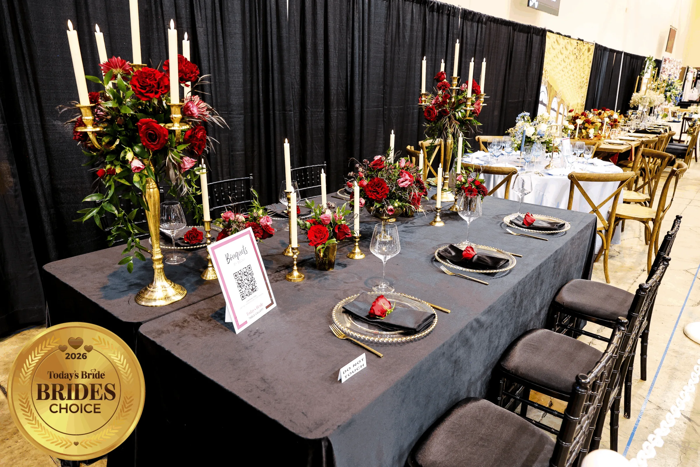 1st place table january - Reception Table Gallery at the Cleveland Wedding Show 1st place table january