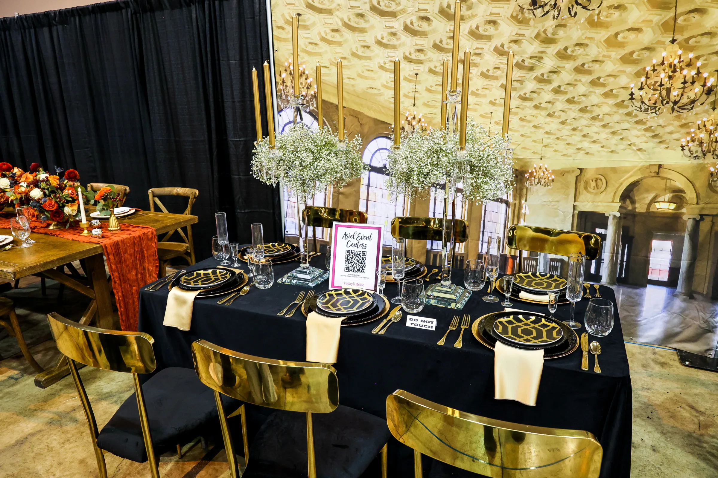 ariel event centers - Reception Table Gallery at the Cleveland Wedding Show ariel event centers