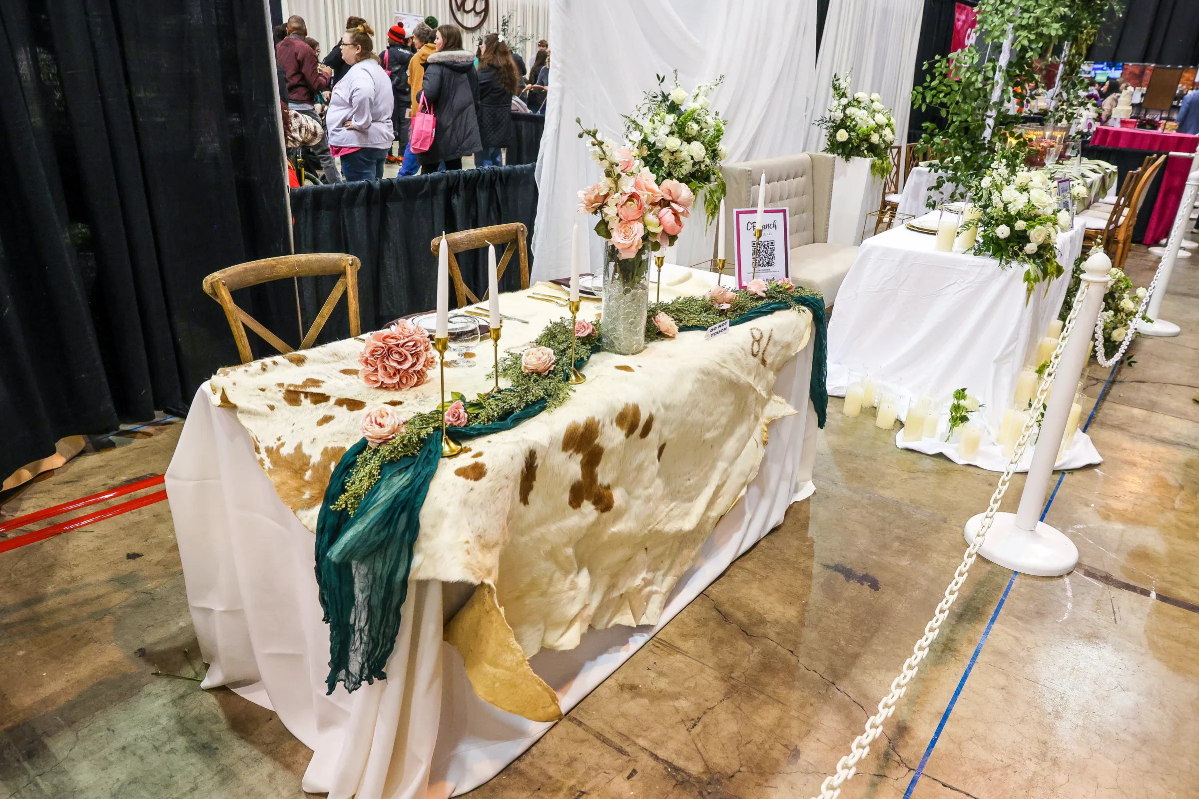 cf ranch tbl - Reception Table Gallery at the Cleveland Wedding Show cf ranch tbl