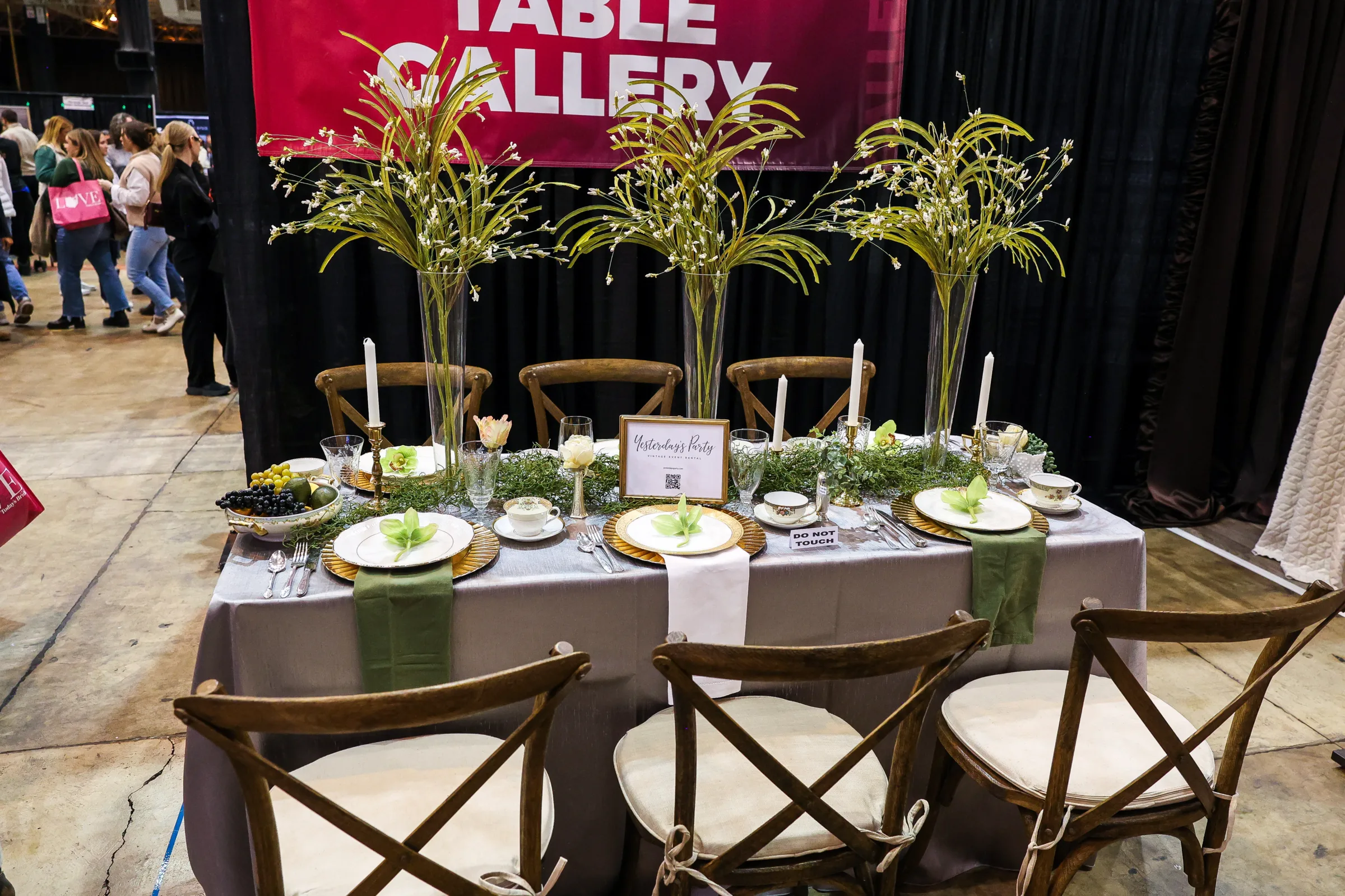 yesterdays party tbl - Reception Table Gallery at the Cleveland Wedding Show yesterdays party tbl