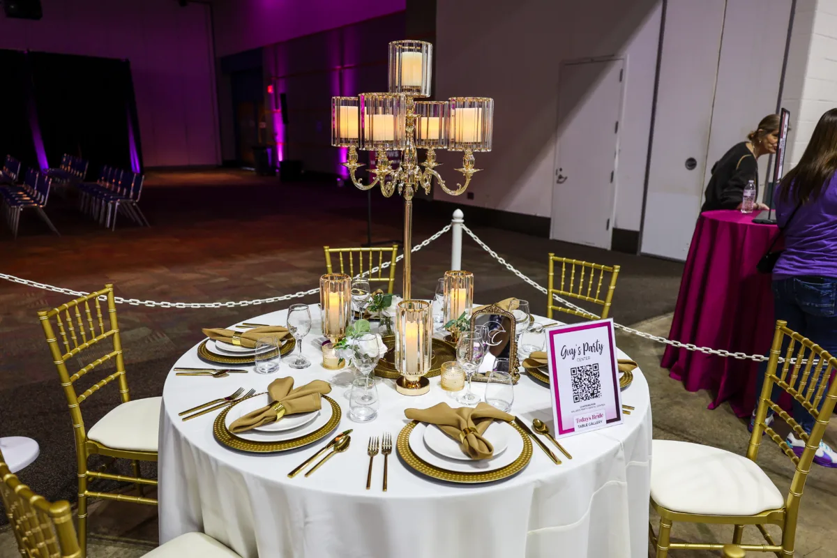 Reception Table Gallery at the March 8th Wedding Show