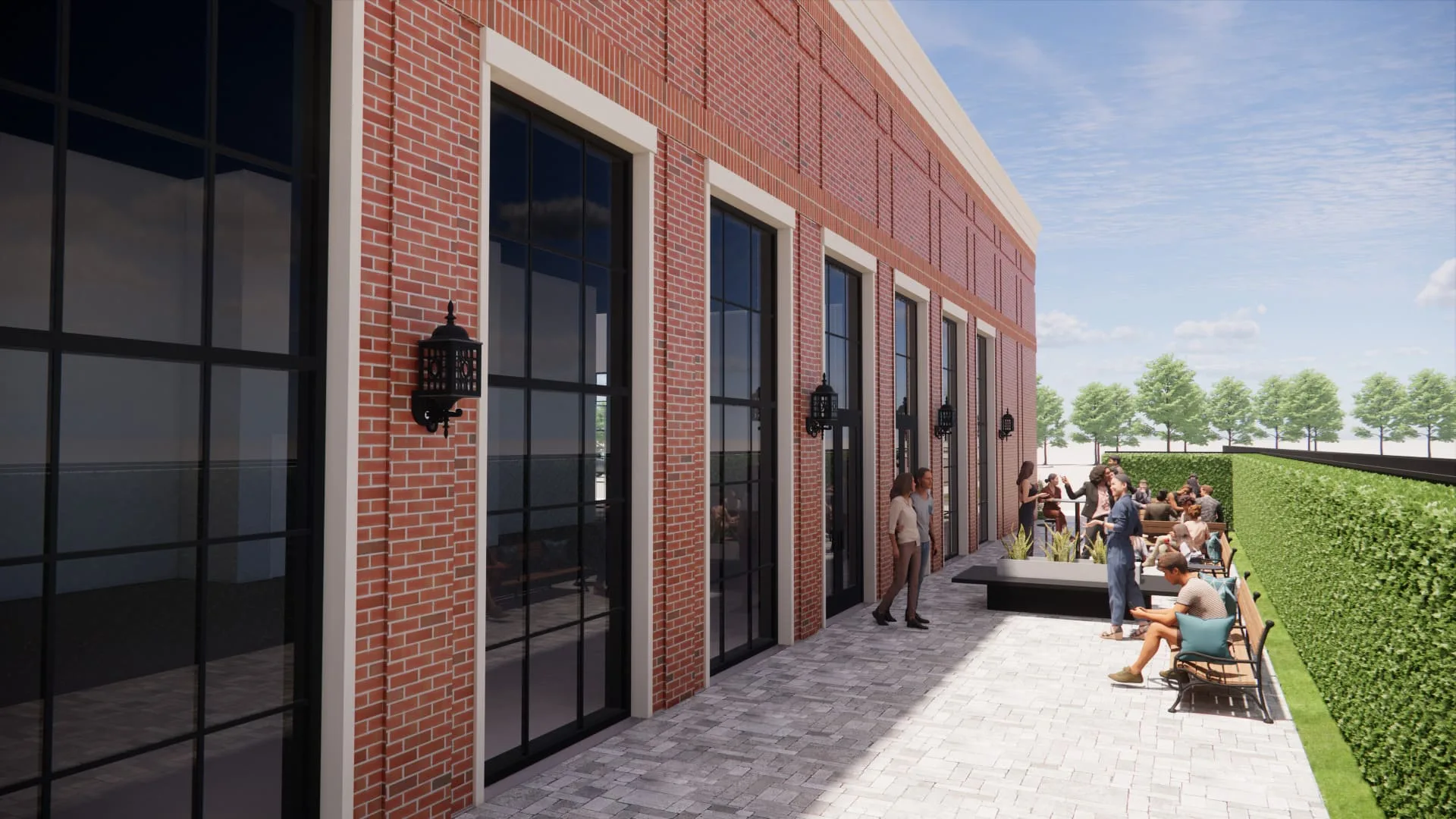 Locale At The Legacy – N Patio Perspective